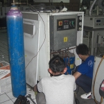 Ремонт охладителя станка для герметизации стеклопакетов